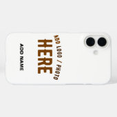 STIJLVOL MODERN WIT GEVERIFIEERD BRANDED Case-Mate iPhone CASE (Achterkant (horizontaal))