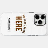 STIJLVOL MODERN  WIT GEVERIFIEERD BRANDED Case-Mate iPhone CASE (Achterkant (horizontaal))