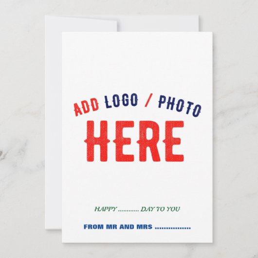 STIJLVOL MODERN  WIT GEVERIFIEERD BRANDED FEESTDAGENKAART (Voorkant)