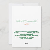 STIJLVOL MODERN  WIT GEVERIFIEERD BRANDED FEESTDAGENKAART (Achterkant)