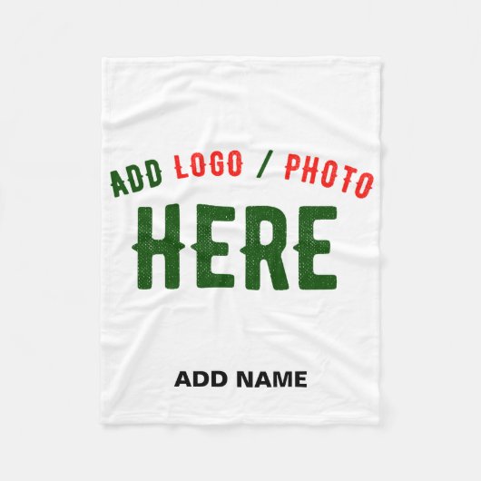 STIJLVOL MODERN  WIT GEVERIFIEERD BRANDED FLEECE DEKEN (Voorkant)