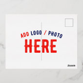 STIJLVOL MODERN  WIT GEVERIFIEERD BRANDED FOLIE UITNODIGING BRIEFKAART (Achterkant)