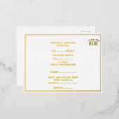 STIJLVOL MODERN  WIT GEVERIFIEERD BRANDED FOLIE UITNODIGING BRIEFKAART (Voorkant / Achterkant)