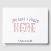 STIJLVOL MODERN  WIT GEVERIFIEERD BRANDED GASTENBOEK (Voorkant)