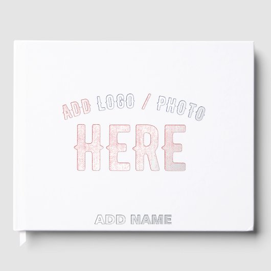 STIJLVOL MODERN  WIT GEVERIFIEERD BRANDED GASTENBOEK (Voorkant)