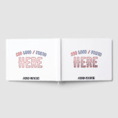 STIJLVOL MODERN  WIT GEVERIFIEERD BRANDED GASTENBOEK (Volledig)