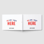 STIJLVOL MODERN  WIT GEVERIFIEERD BRANDED GASTENBOEK (Volledig)