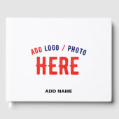 STIJLVOL MODERN  WIT GEVERIFIEERD BRANDED GASTENBOEK (Voorkant)