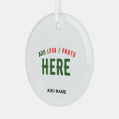 STIJLVOL MODERN WIT GEVERIFIEERD BRANDED GLAS ORNAMENT (Voorkant links)