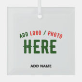 STIJLVOL MODERN  WIT GEVERIFIEERD BRANDED GLAS ORNAMENT (Voorkant)