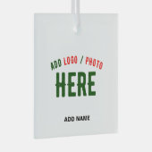 STIJLVOL MODERN  WIT GEVERIFIEERD BRANDED GLAS ORNAMENT (Voorkant Rechts)