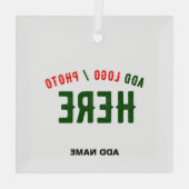 STIJLVOL MODERN  WIT GEVERIFIEERD BRANDED GLAS ORNAMENT (Achterkant)