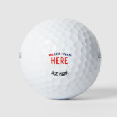 STIJLVOL MODERN WIT GEVERIFIEERD BRANDED GOLFBALLEN (Voorkant)