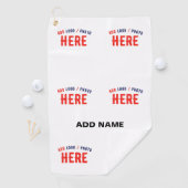 STIJLVOL MODERN WIT GEVERIFIEERD BRANDED GOLFHANDDOEK (Insitu)