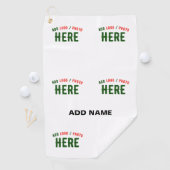 STIJLVOL MODERN  WIT GEVERIFIEERD BRANDED GOLFHANDDOEK (Insitu)