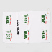 STIJLVOL MODERN  WIT GEVERIFIEERD BRANDED GOLFHANDDOEK (Horizontaal)