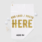 STIJLVOL MODERN  WIT GEVERIFIEERD BRANDED GOLFHANDDOEK (Insitu)