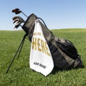 STIJLVOL MODERN  WIT GEVERIFIEERD BRANDED GOLFHANDDOEK (Groen)