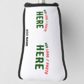 STIJLVOL MODERN  WIT GEVERIFIEERD BRANDED GOLFHEADCOVER (Draai 90)