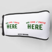STIJLVOL MODERN  WIT GEVERIFIEERD BRANDED GOLFHEADCOVER (Voorkant)