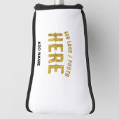 STIJLVOL MODERN  WIT GEVERIFIEERD BRANDED GOLFHEADCOVER (Draai 90)