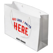 STIJLVOL MODERN  WIT GEVERIFIEERD BRANDED GROOT CADEAUZAKJE (Achterkant Gekanteld)