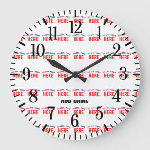 STIJLVOL MODERN  WIT GEVERIFIEERD BRANDED GROTE KLOK