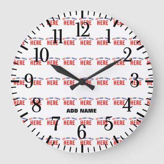 STIJLVOL MODERN WIT GEVERIFIEERD BRANDED GROTE KLOK (Voorkant)