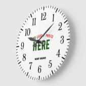 STIJLVOL MODERN  WIT GEVERIFIEERD BRANDED GROTE KLOK (Hoek)