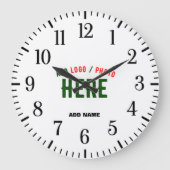 STIJLVOL MODERN  WIT GEVERIFIEERD BRANDED GROTE KLOK (Voorkant)