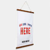 STIJLVOL MODERN  WIT GEVERIFIEERD BRANDED HANGEND WANDKLEED (Gebogen)