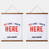 STIJLVOL MODERN  WIT GEVERIFIEERD BRANDED HANGEND WANDKLEED (Dubbel)