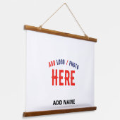 STIJLVOL MODERN  WIT GEVERIFIEERD BRANDED HANGEND WANDKLEED (Gebogen)