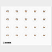 STIJLVOL MODERN WIT GEVERIFIEERD BRANDED HART STICKER (Vel)