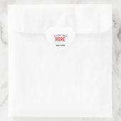 STIJLVOL MODERN  WIT GEVERIFIEERD BRANDED HART STICKER (Tas)