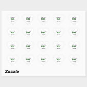 STIJLVOL MODERN WIT GEVERIFIEERD BRANDED HART STICKER (Vel)