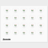 STIJLVOL MODERN  WIT GEVERIFIEERD BRANDED HART STICKER (Vel)