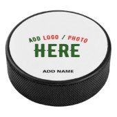 STIJLVOL MODERN WIT GEVERIFIEERD BRANDED HOCKEY PUCK (3/4)