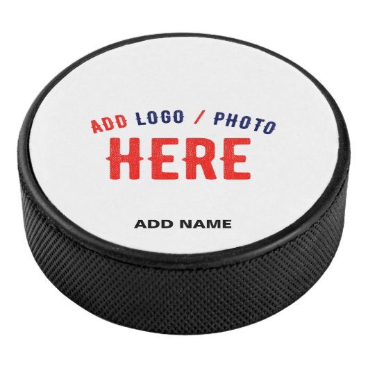 STIJLVOL MODERN  WIT GEVERIFIEERD BRANDED HOCKEY PUCK (3/4)