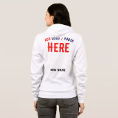 STIJLVOL MODERN WIT GEVERIFIEERD BRANDED HOODIE (Achterkant volledig)