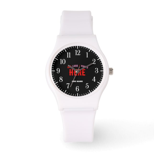 STIJLVOL MODERN  WIT GEVERIFIEERD BRANDED HORLOGE (Voorkant)