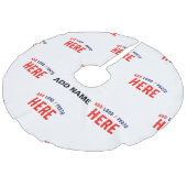 STIJLVOL MODERN WIT GEVERIFIEERD BRANDED IMITATIE LINNEN KERSTBOOM KLEED (Gekanteld)