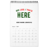 STIJLVOL MODERN  WIT GEVERIFIEERD BRANDED KALENDER (Mar 2027)