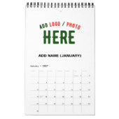 STIJLVOL MODERN  WIT GEVERIFIEERD BRANDED KALENDER (Jan 2027)