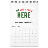 STIJLVOL MODERN  WIT GEVERIFIEERD BRANDED KALENDER (Feb 2027)