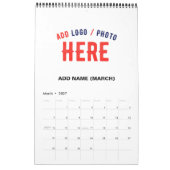 STIJLVOL MODERN WIT GEVERIFIEERD BRANDED KALENDER (Mar 2027)