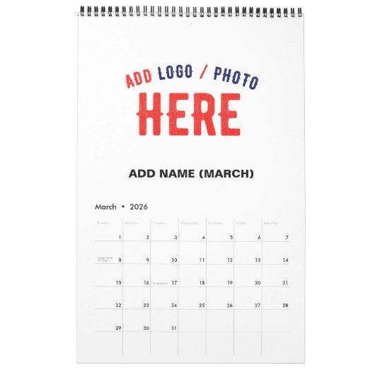 STIJLVOL MODERN  WIT GEVERIFIEERD BRANDED KALENDER (Mar 2026)
