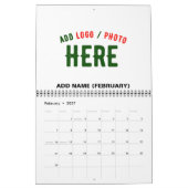 STIJLVOL MODERN  WIT GEVERIFIEERD BRANDED KALENDER (Feb 2027)