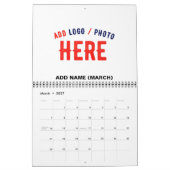STIJLVOL MODERN WIT GEVERIFIEERD BRANDED KALENDER (Mar 2027)