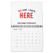 STIJLVOL MODERN  WIT GEVERIFIEERD BRANDED KALENDER (Feb 2027)